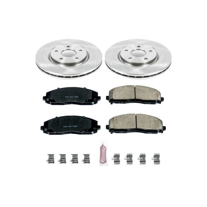 Chrysler Pacifica Brake Kit - Front - PowerStop - Z17 Evolution Plus Pads + Autospecialty Rotors - `17-`19
