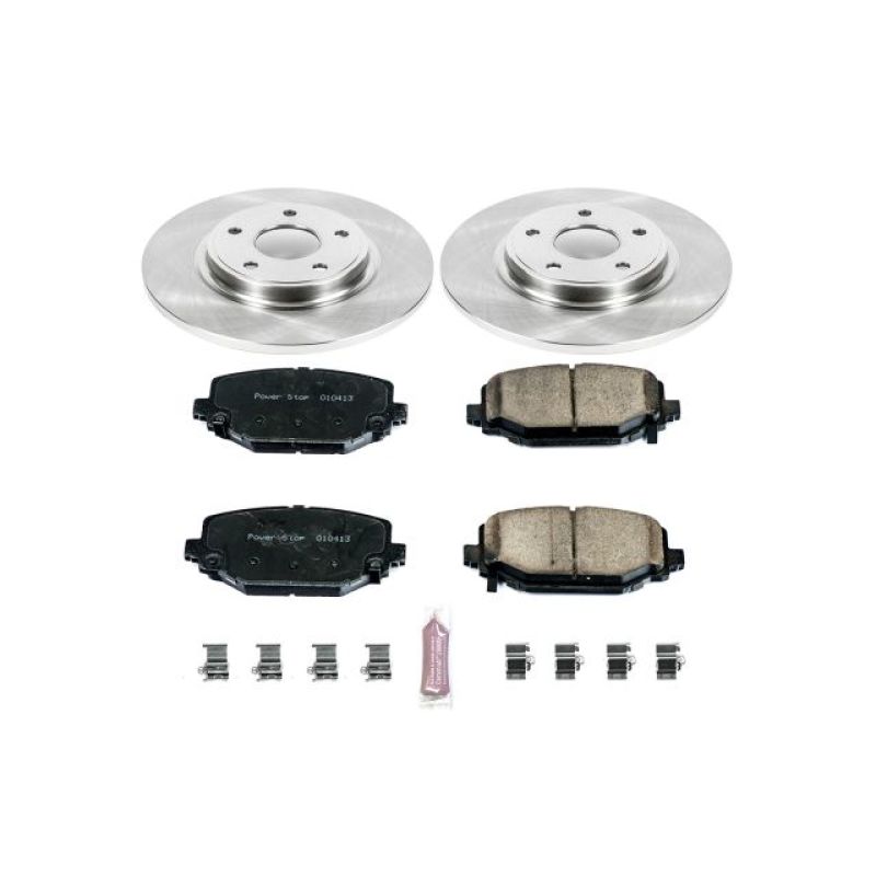 Chrysler Town & Country Brake Kit - Rear - PowerStop - Z17 Evolution Plus Ceramic Pads + Autospecialty Rotors - `12-`16