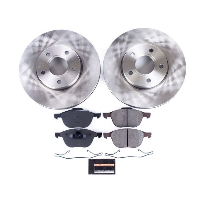 Ford C-Max Brake Kit - Front - PowerStop - Z17 Stock Replacement + Autospecialty Rotors - `13-`18 Ford C-Max Brake Kit - Front - PowerStop - Z17 Stock Replacement + Autospecialty Rotors - `13-`18