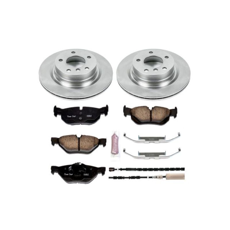 BMW 3 Series Brake Kit - Rear - PowerStop - Autospecialty Rotors + Z17 Evolution Plus Ceramic Pads - `11-`13