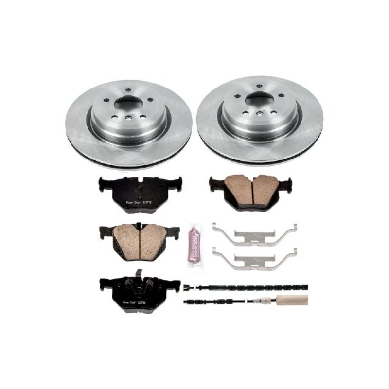 BMW 335i Brake Kit - Rear - PowerStop - Z17 Evolution Plus Ceramic Pads + Autospecialty Rotors - `11-`13 BMW 335i Brake Kit - Rear - PowerStop - Z17 Evolution Plus Ceramic Pads + Autospecialty Rotors - `11-`13