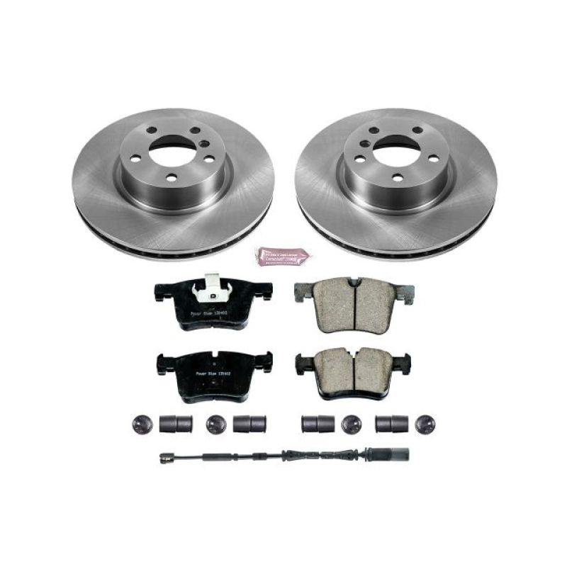 BMW X3 Brake Kit - Front - PowerStop - Z17 Evolution Plus Ceramic Pads + Autospecialty Rotors - `11-`17 BMW X3 Brake Kit - Front - PowerStop - Z17 Evolution Plus Ceramic Pads + Autospecialty Rotors - `11-`17