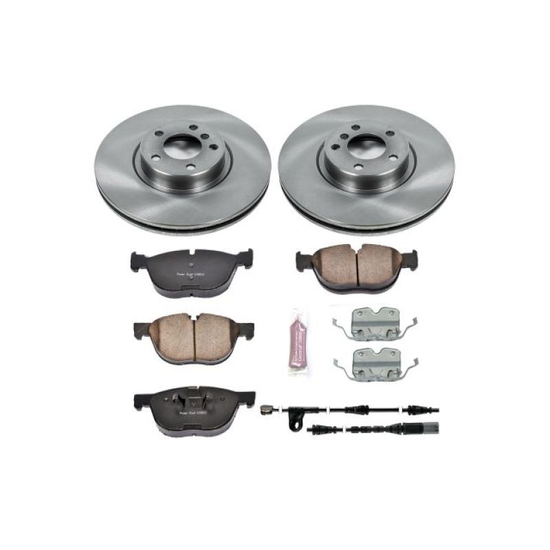 BMW X5 Brake Kit - Front - PowerStop - Z17 Stock Replacement Rotors + Z17 Evolution Plus Ceramic Pads - `11-`13 BMW X5 Brake Kit - Front - PowerStop - Z17 Stock Replacement Rotors + Z17 Evolution Plus Ceramic Pads - `11-`13