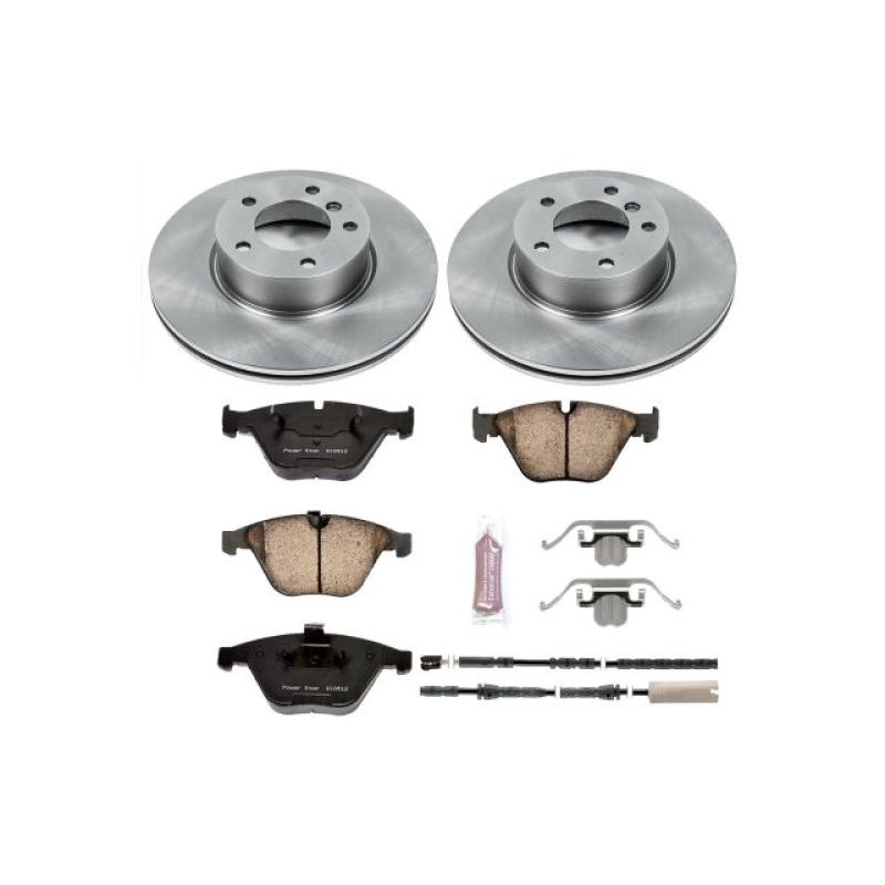 BMW X1 Brake Kit - Front - PowerStop - Z17 Evolution Plus Ceramic Pads + Autospecialty Rotors - `13-`15 BMW X1 Brake Kit - Front - PowerStop - Z17 Evolution Plus Ceramic Pads + Autospecialty Rotors - `13-`15