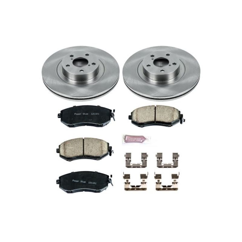 Subaru XV Crosstrek Brake Kit - Front - PowerStop - Autospecialty Rotors + Z17 Evolution Plus Ceramic Pads - `16-`17 Subaru XV Crosstrek Brake Kit - Front - PowerStop - Autospecialty Rotors + Z17 Evolution Plus Ceramic Pads - `16-`17