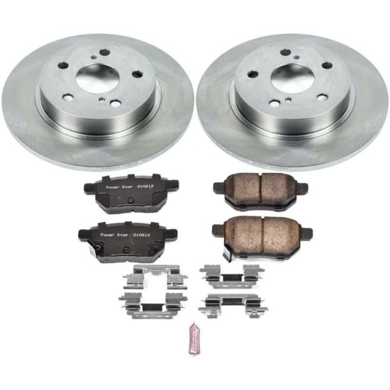 Scion tC Brake Kit - Rear - PowerStop - Z17 Evolution Plus Ceramic Pads + Autospecialty Rotors - `11-`16