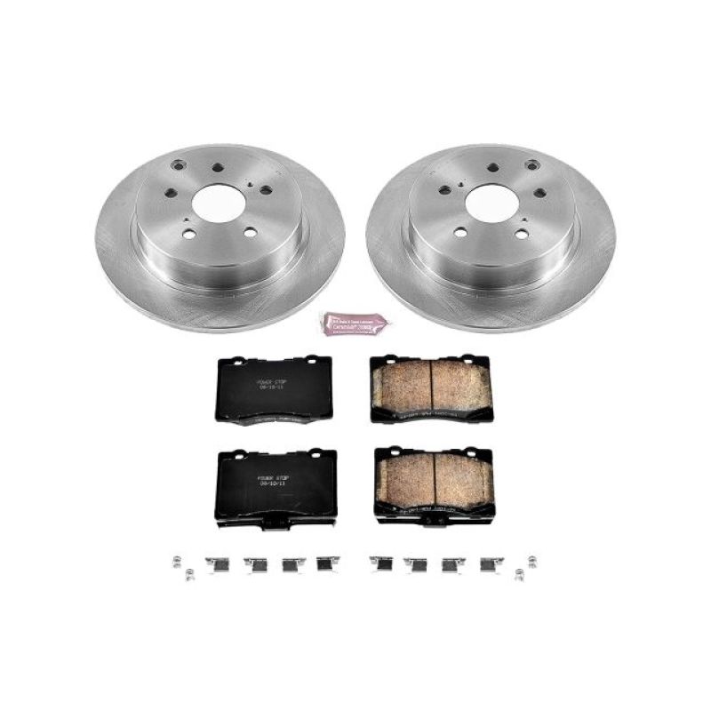 Toyota Mirai Brake Kit - Rear - PowerStop - Autospecialty Brake Rotors + Z17 Evolution Plus Ceramic Pads - `16-`18
