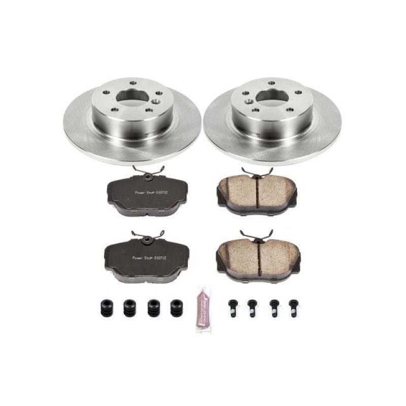 Land Rover Discovery Brake Kit - Rear - PowerStop - Z17 Evolution Plus Ceramic Pads + Autospecialty Rotors - `99-`04