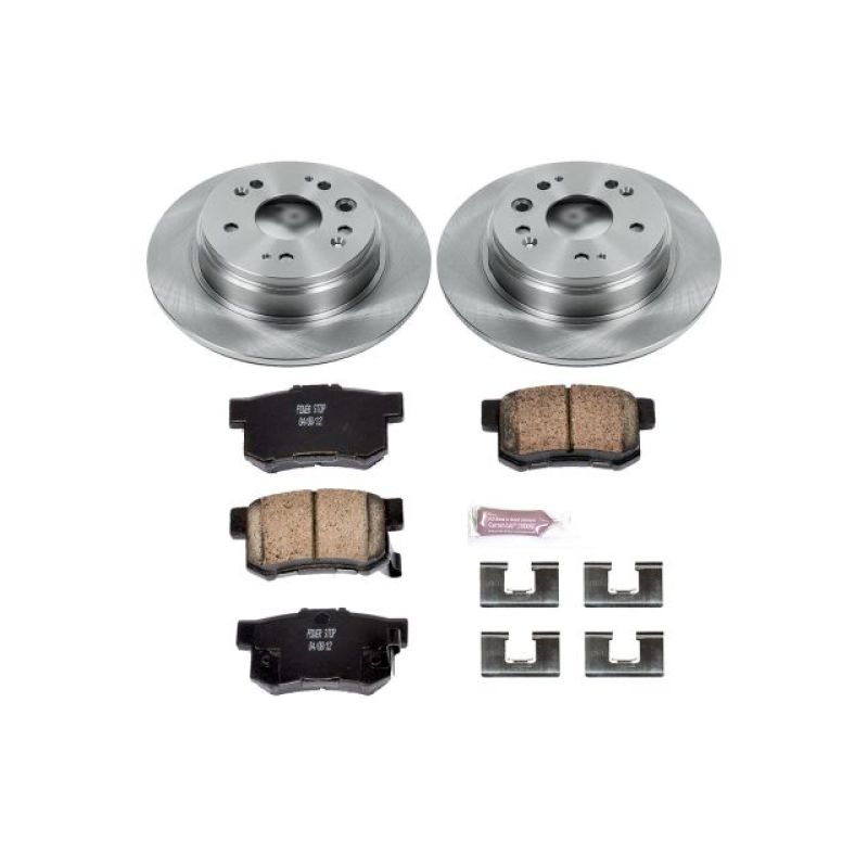 Honda CR-V Brake Kit - Rear - PowerStop - Z17 Evolution Plus Ceramic Pads + Autospecialty Rotors - `02-`04 Honda CR-V Brake Kit - Rear - PowerStop - Z17 Evolution Plus Ceramic Pads + Autospecialty Rotors - `02-`04