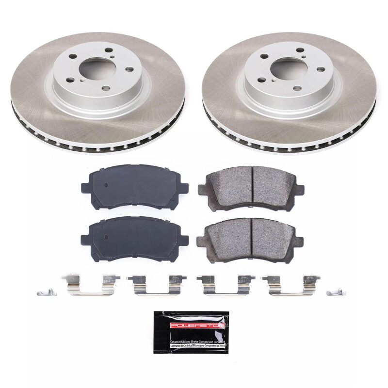 Buick Regal Brake Kit - Front + Rear - PowerStop - Z17 Evolution Plus Ceramic Pads + Autospecialty Rotors - `12-`13