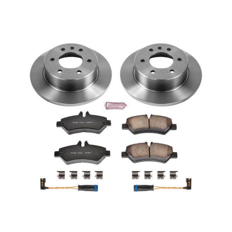 Dodge Sprinter 2500 Brake Kit - Rear - PowerStop - Autospecialty Rotors + Z17 Evolution Plus Ceramic Pads - `07-`09