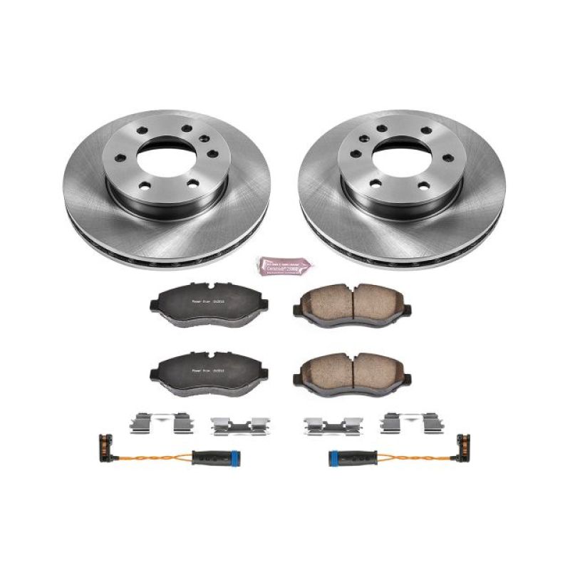 Dodge Sprinter 2500 Brake Kit - Front - PowerStop - Z17 Evolution Plus Ceramic Pads + Autospecialty Rotors - `07-`09