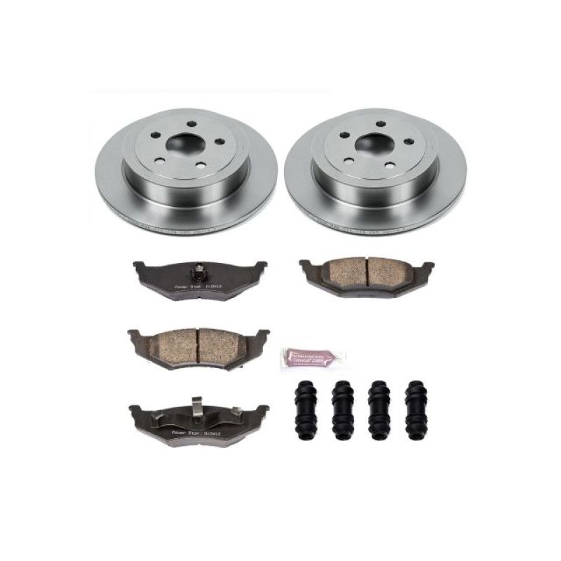 Chrysler Cirrus Brake Kit - Rear - PowerStop - Z17 Evolution Plus Rotors + Ceramic Pads - `95-`00
