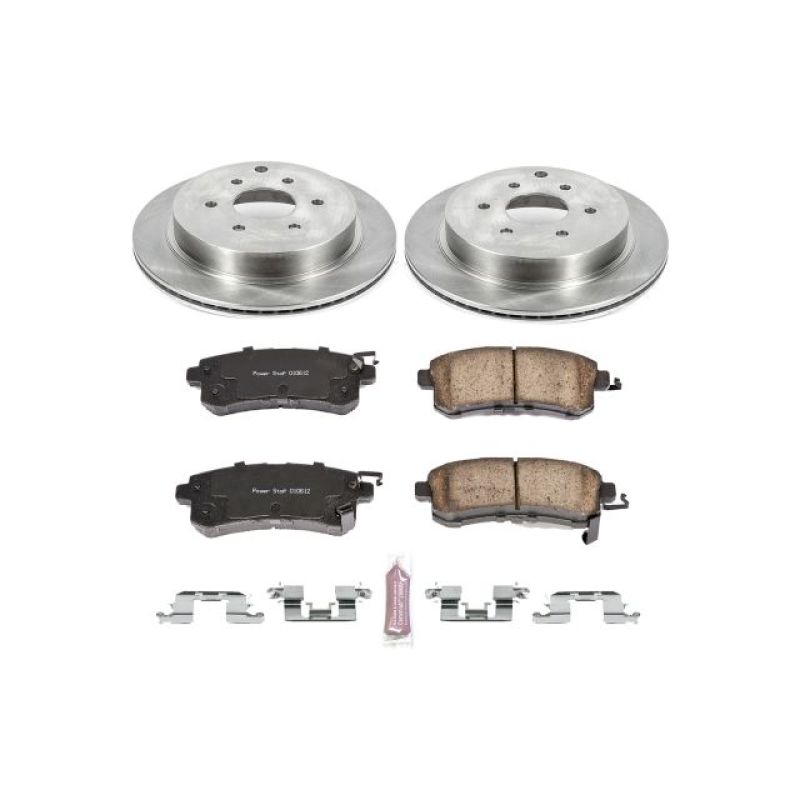 Infiniti QX56 Brake Kit - Rear - PowerStop - Z17 Evolution Plus Ceramic Pads + Autospecialty Rotors - `11-`13
