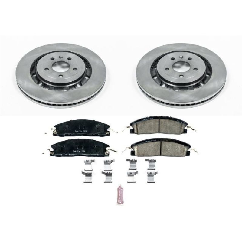 Ford Explorer Brake Kit - Front - PowerStop - Z17 Evolution Plus Ceramic Pads + Autospecialty Rotors - `13-`19