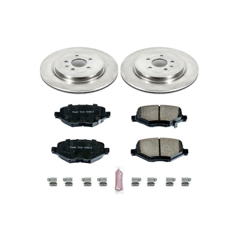 Ford Explorer Brake Kit - Rear - PowerStop - Z17 Evolution Plus Ceramic Pads + Autospecialty Rotors - `13-`19