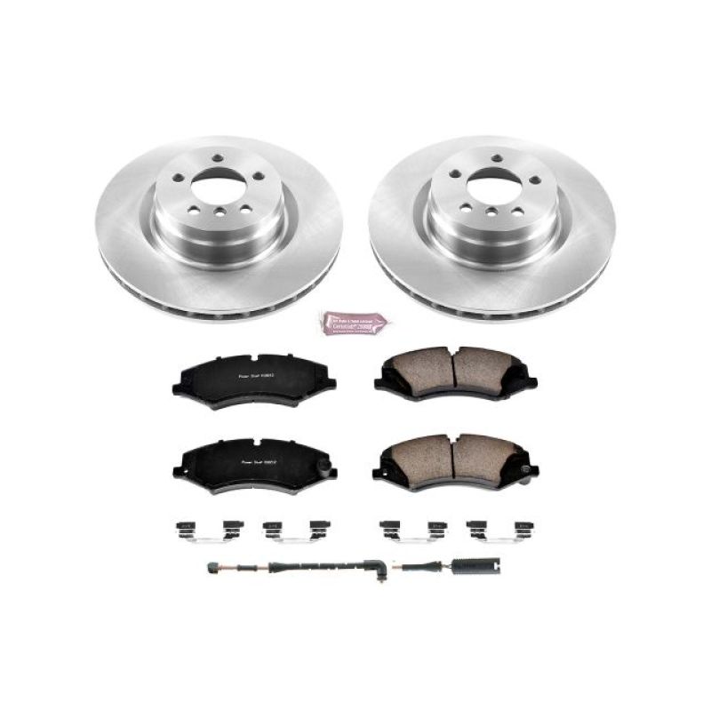 Land Rover Range Rover Brake Pads + Rotors - Front - PowerStop - Autospecialty Rotors + Z17 Evolution Plus Ceramic Pads - `10-`12 Land Rover Range Rover Brake Pads + Rotors - Front - PowerStop - Autospecialty Rotors + Z17 Evolution Plus Ceramic Pads - `10-`12