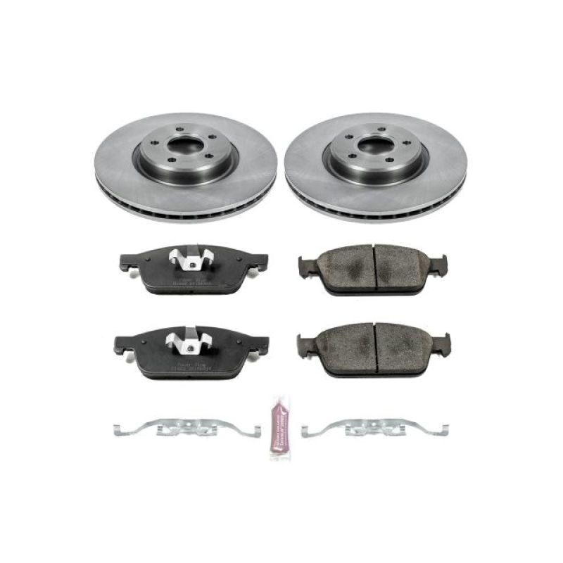 Ford Focus Brake Kit - Front - PowerStop - Z17 Evolution Plus Ceramic Pads + Autospecialty Rotors - `13-`14 Ford Focus Brake Kit - Front - PowerStop - Z17 Evolution Plus Ceramic Pads + Autospecialty Rotors - `13-`14