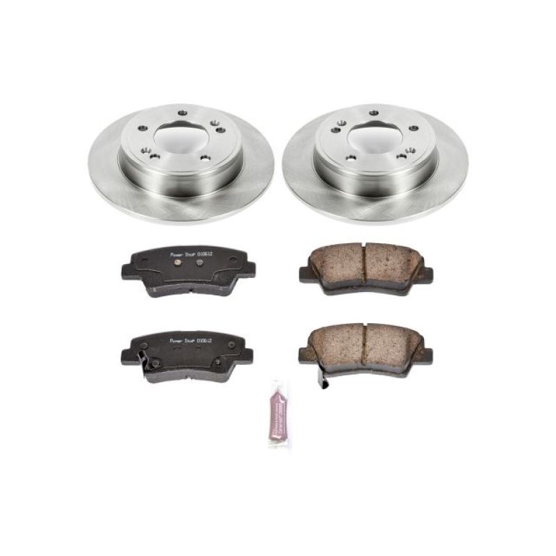 Hyundai Elantra Brake Kit - Rear - PowerStop - Z17 Evolution Plus Ceramic Pads + Autospecialty Rotors - `11-`19 Hyundai Elantra Brake Kit - Rear - PowerStop - Z17 Evolution Plus Ceramic Pads + Autospecialty Rotors - `11-`19