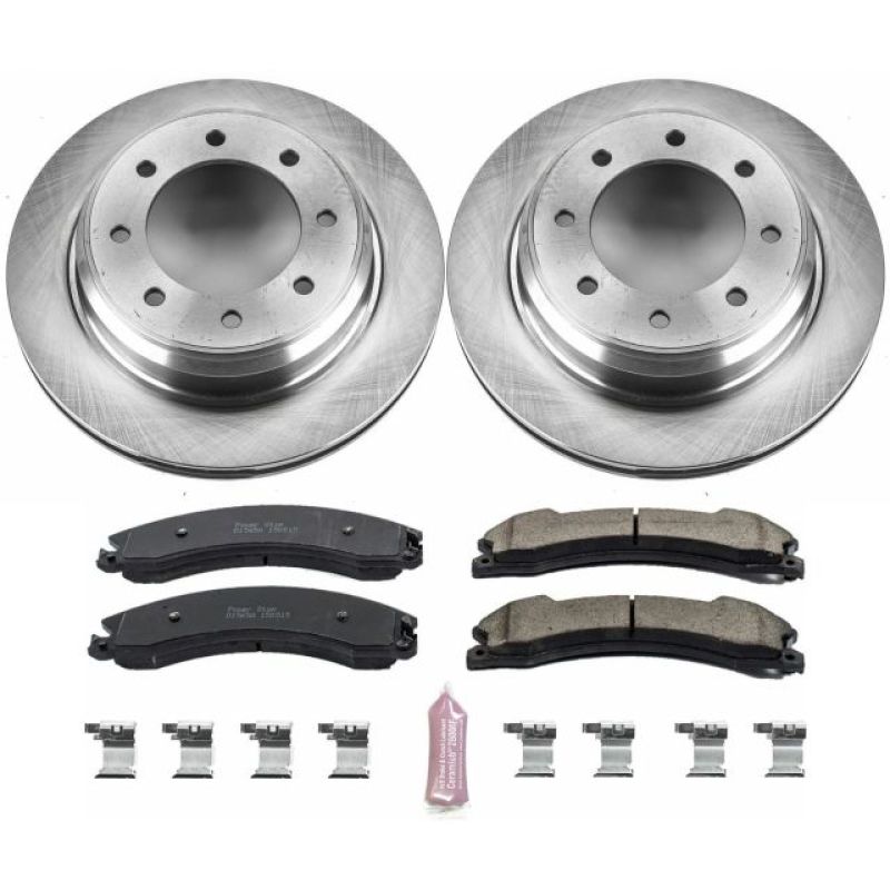 Nissan NV1500 Brake Kit - Rear - PowerStop - Autospecialty Rotors + Z17 Evolution Plus Ceramic Pads - `12-`18