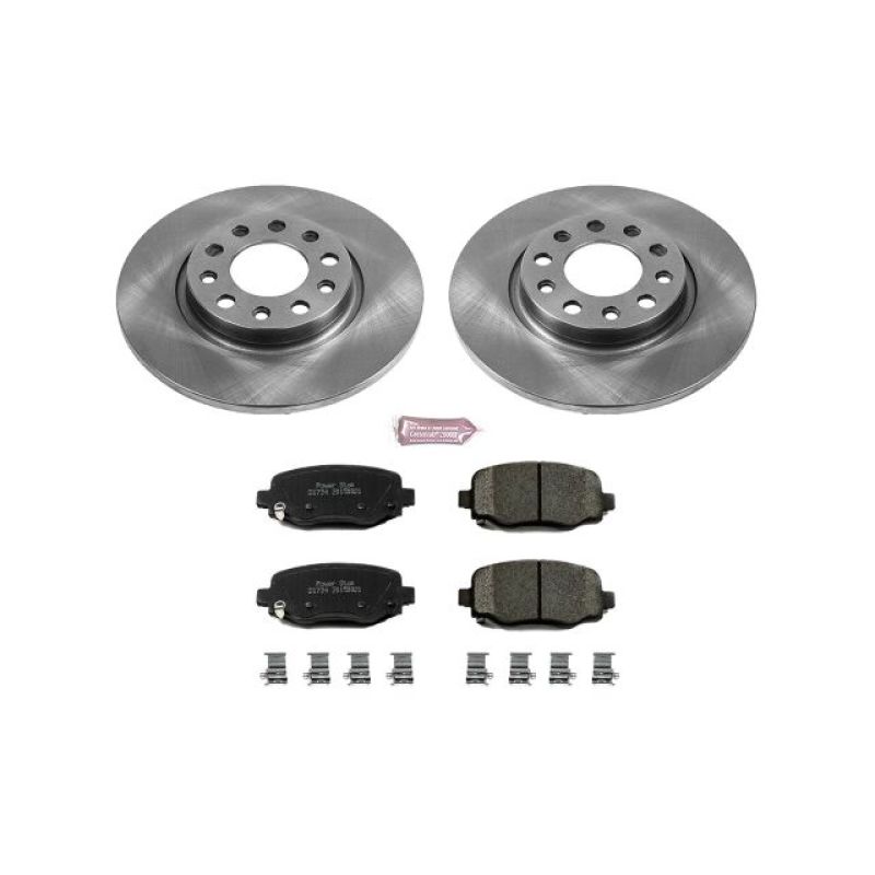 Chrysler 200 Brake Kit - Rear - PowerStop - Autospecialty Rotors + Z17 Evolution Plus Ceramic Pads - `15-`17 Chrysler 200 Brake Kit - Rear - PowerStop - Autospecialty Rotors + Z17 Evolution Plus Ceramic Pads - `15-`17