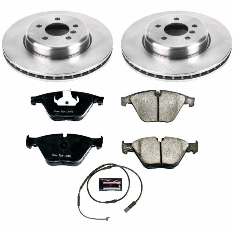 BMW 535i Brake Kit - Front - PowerStop - Autospecialty Rotors + Z17 Evolution Plus Ceramic Pads - 2011 BMW 535i Brake Kit - Front - PowerStop - Autospecialty Rotors + Z17 Evolution Plus Ceramic Pads - 2011