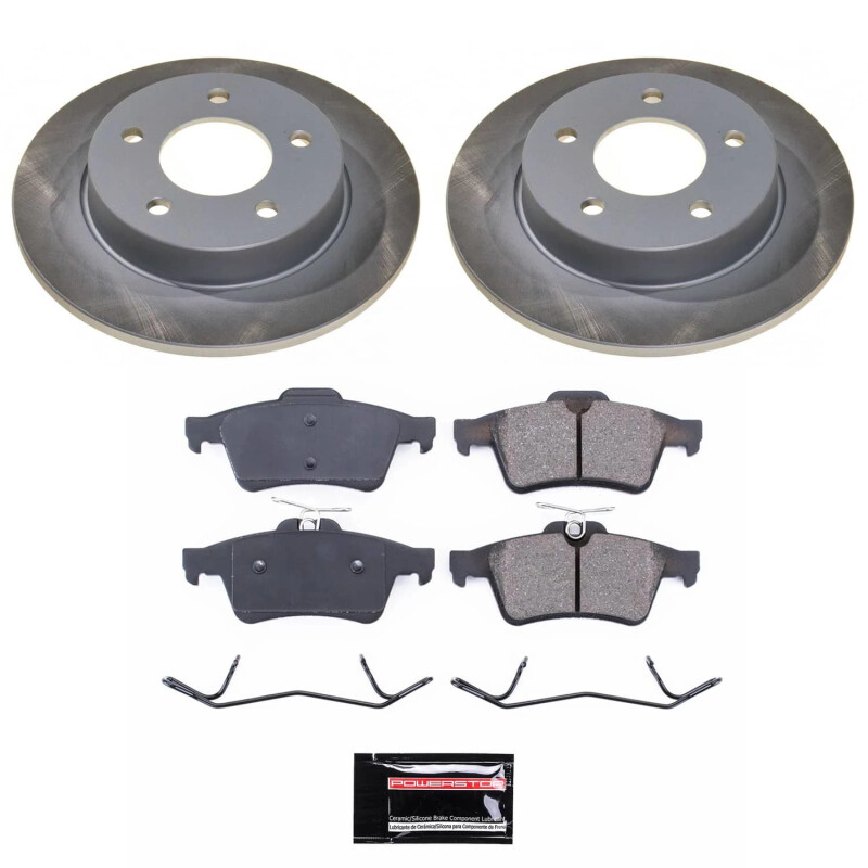 Volkswagen Touareg Brake Kit - Front + Rear - PowerStop - Z17 Evolution Plus Ceramic Pads + Autospecialty Rotors - `11-`15