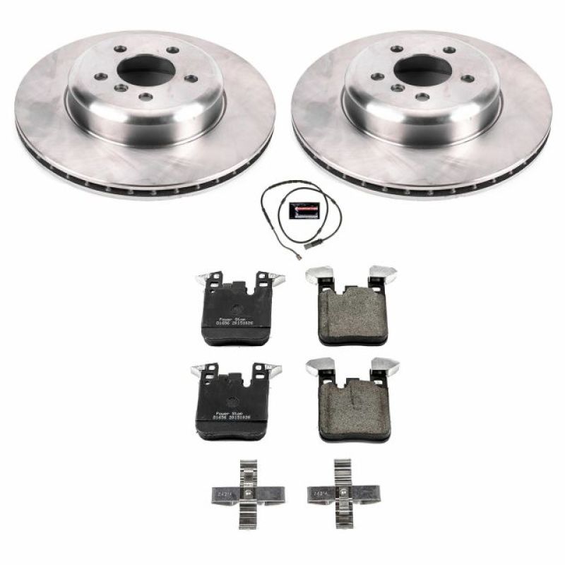 BMW 435i Brake Kit - Rear - PowerStop - Autospecialty Rotors + Z17 Evolution Plus Ceramic Pads - `14-`16