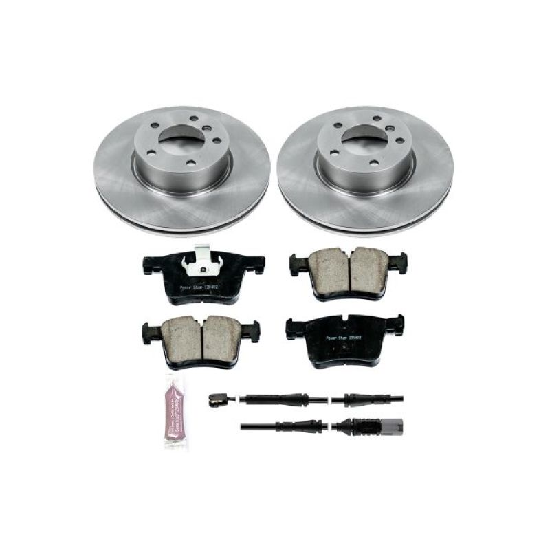 BMW 320i Brake Kit - Front - PowerStop - Z17 Evolution Plus Ceramic Pads + Autospecialty Rotors - `13-`18 BMW 320i Brake Kit - Front - PowerStop - Z17 Evolution Plus Ceramic Pads + Autospecialty Rotors - `13-`18