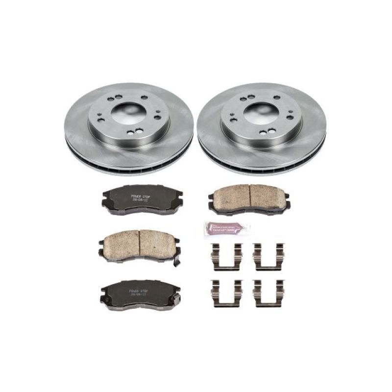 Dodge Stratus Brake Kit - Front - PowerStop - Z17 Evolution Plus Ceramic Pads + Autospecialty Rotors - `01-`05 Dodge Stratus Brake Kit - Front - PowerStop - Z17 Evolution Plus Ceramic Pads + Autospecialty Rotors - `01-`05