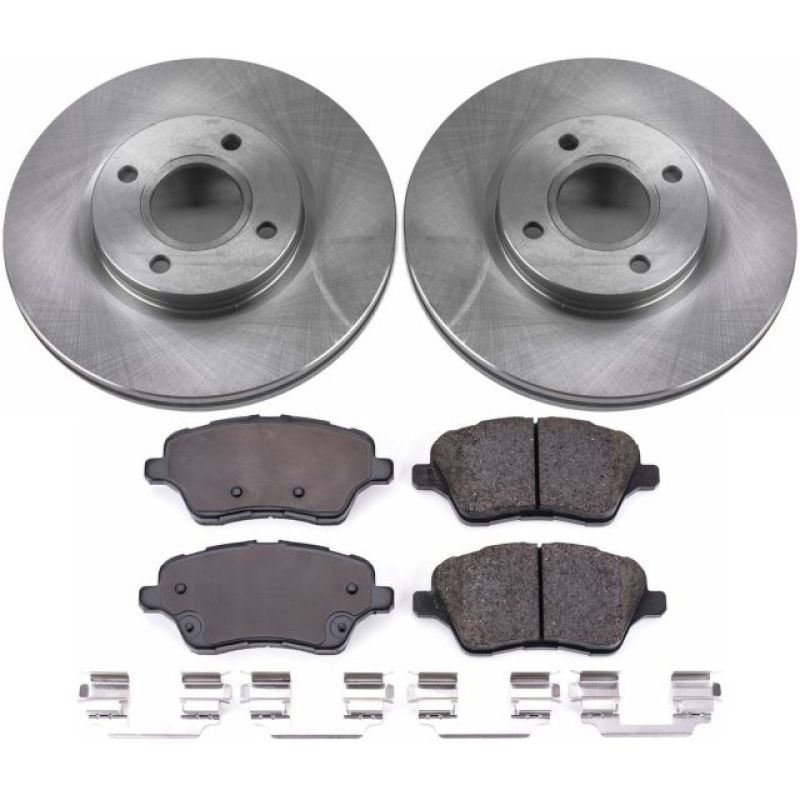 Ford Fiesta Brake Kit - Front - PowerStop - Z17 Evolution Plus Ceramic Pads + Autospecialty Rotors - `14-`19