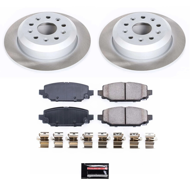 Chrysler Sebring Brake Kit - Front + Rear - PowerStop - Autospecialty Rotors + Z17 Evolution Plus Ceramic Pads - `95-`00 Chrysler Sebring Brake Kit - Front + Rear - PowerStop - Autospecialty Rotors + Z17 Evolution Plus Ceramic Pads - `95-`00