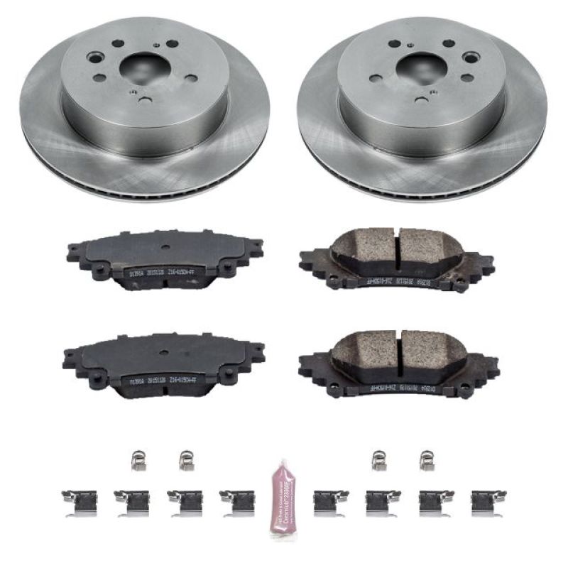 Lexus IS250 Brake Kit - Rear - PowerStop - Z17 Evolution Plus Ceramic Pads + Autospecialty Rotors - `14-`15