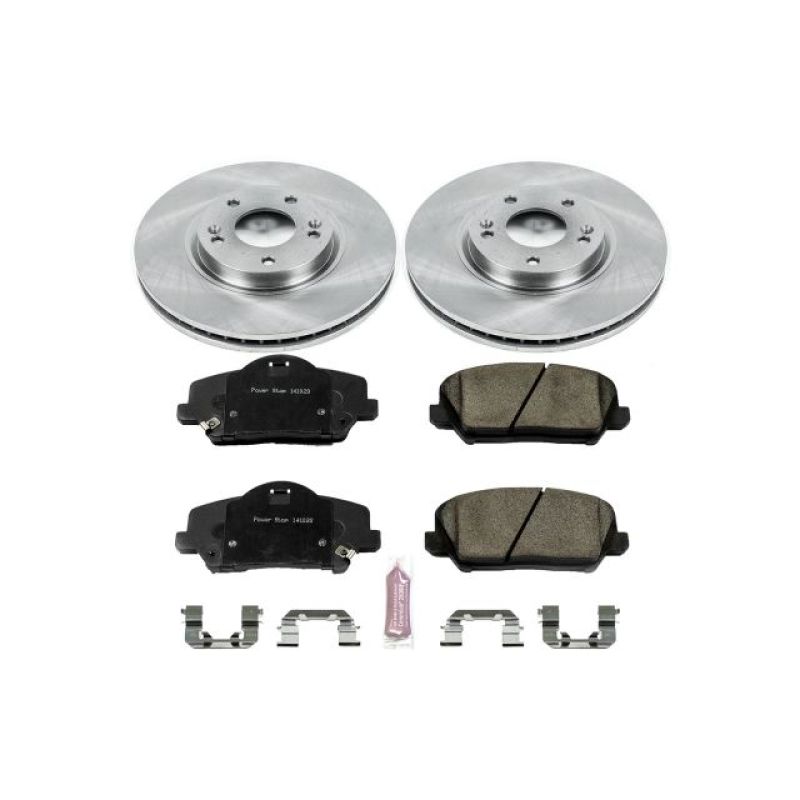 Kia Forte5 Brake Kit - Front - PowerStop - Z17 Evolution Plus Ceramic Pads + Autospecialty Rotors - `14-`17