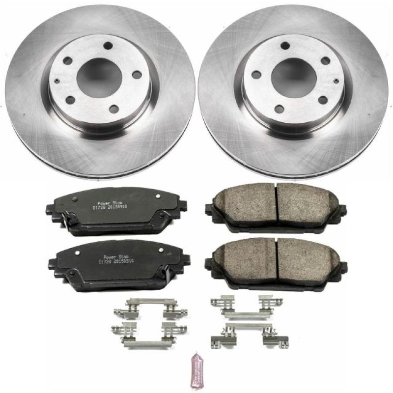 Mazda 3 Brake Kit - Front - PowerStop - Z17 Stock Replacement + Autospecialty Rotors - `14-`18 Mazda 3 Brake Kit - Front - PowerStop - Z17 Stock Replacement + Autospecialty Rotors - `14-`18