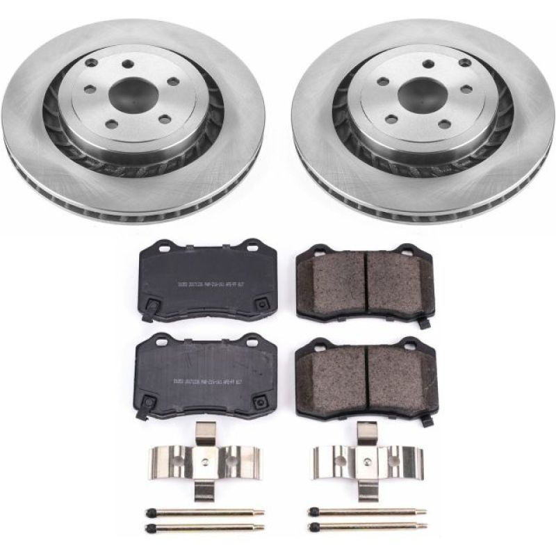 Chevrolet SS Brake Kit - Rear - PowerStop - Z17 Evolution Plus Rotors + Z17 Ceramic Pads - `15-`17