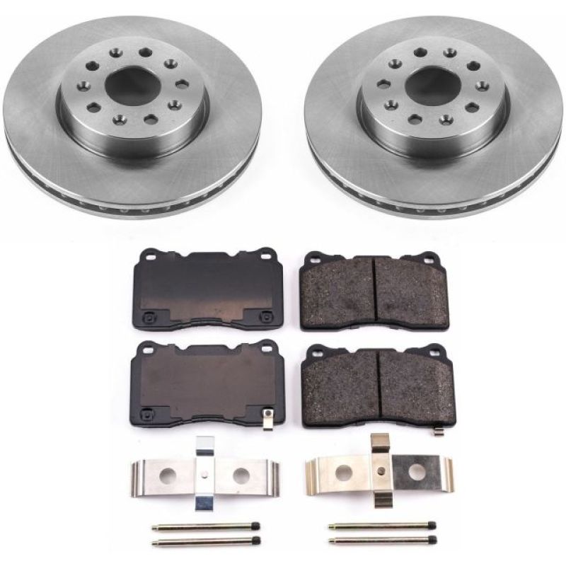 Cadillac CTS Brake Kit - Front - PowerStop - Autospecialty Rotors + Z17 Evolution Plus Ceramic Pads - `14-`19 Cadillac CTS Brake Kit - Front - PowerStop - Autospecialty Rotors + Z17 Evolution Plus Ceramic Pads - `14-`19
