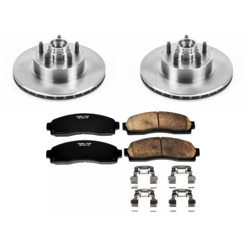 Ford Ranger Brake Kit - Front - PowerStop - Z17 Evolution Plus Ceramic Pads + Autospecialty Rotors - `10-`11