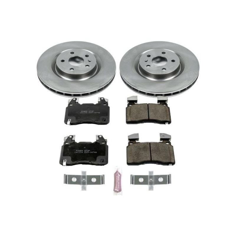 Chevrolet SS Brake Kit - Front - PowerStop - Autospecialty Rotors + Z17 Evolution Plus Ceramic Pads - `14-`17