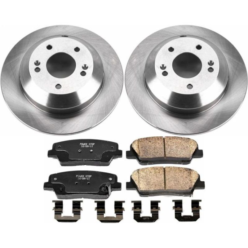 Kia Sorento Brake Kit - Rear - PowerStop - Z17 Evolution Plus Ceramic Pads + Autospecialty Rotors - `15-`19 Kia Sorento Brake Kit - Rear - PowerStop - Z17 Evolution Plus Ceramic Pads + Autospecialty Rotors - `15-`19