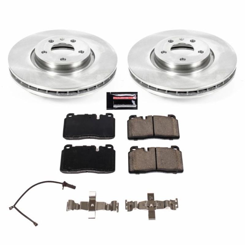 Audi Q5 Brake Kit - Front - PowerStop - Z17 Stock Replacement Kit + Ceramic Pads - 2013
