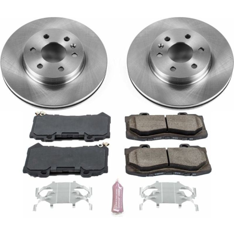 Chevrolet Colorado Brake Kit - Front - PowerStop - Z17 Evolution Plus Ceramic Pads + Autospecialty Rotors - `15-`18