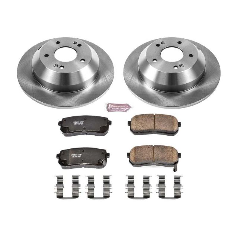 Kia Sedona Brake Kit - Rear - PowerStop - Z17 Evolution Plus Ceramic Pads + Autospecialty Rotors - `15-`19
