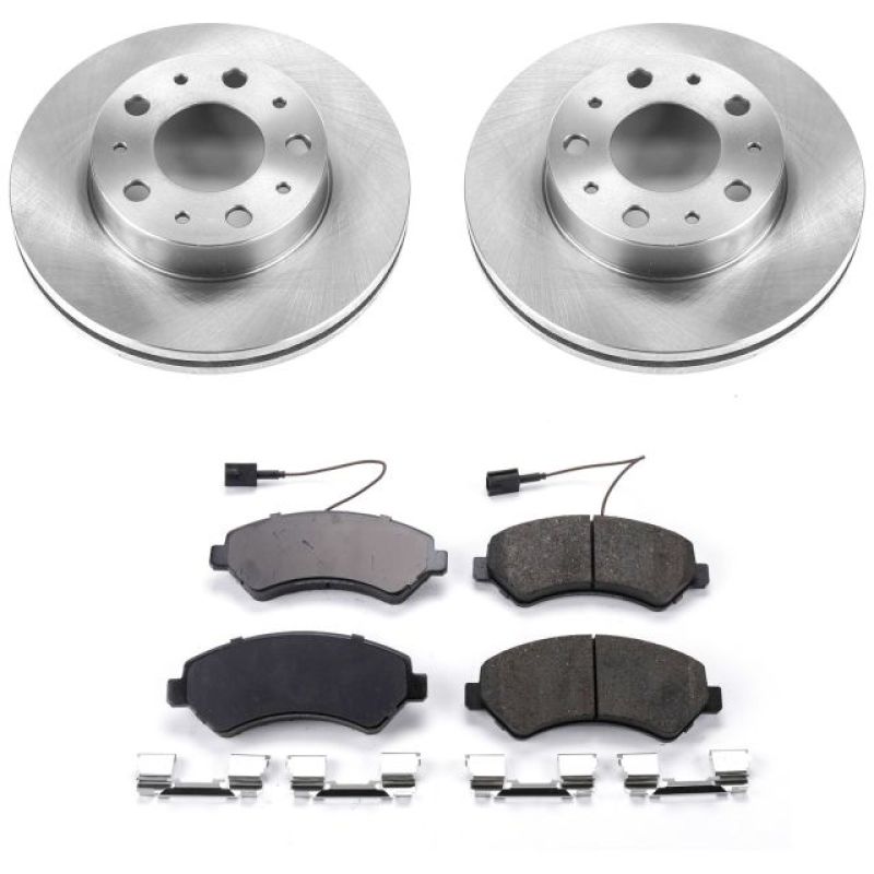 Ram ProMaster 1500 Brake Kit - Front - PowerStop - Z17 Evolution Plus Ceramic Pads + Autospecialty Rotors - `14-`19