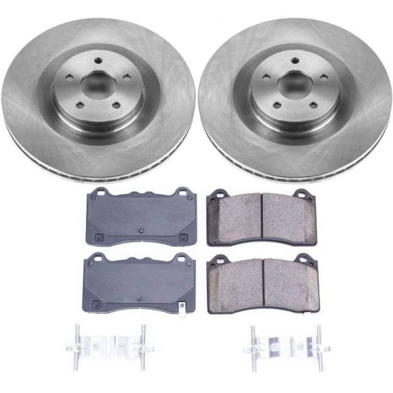 Ford Focus Brake Kit - Front - PowerStop - Z17 Evolution Plus Ceramic Pads + Autospecialty Rotors - `16-`18 Ford Focus Brake Kit - Front - PowerStop - Z17 Evolution Plus Ceramic Pads + Autospecialty Rotors - `16-`18