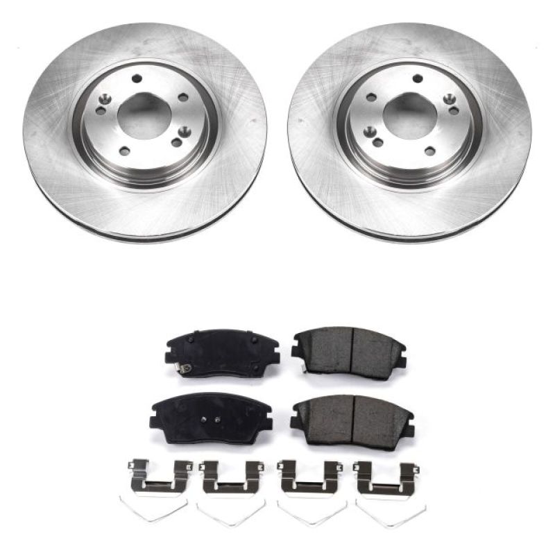 Hyundai Tucson Brake Kit - Front - PowerStop - Autospecialty Rotors + Z17 Evolution Plus Ceramic Pads - `15-`17