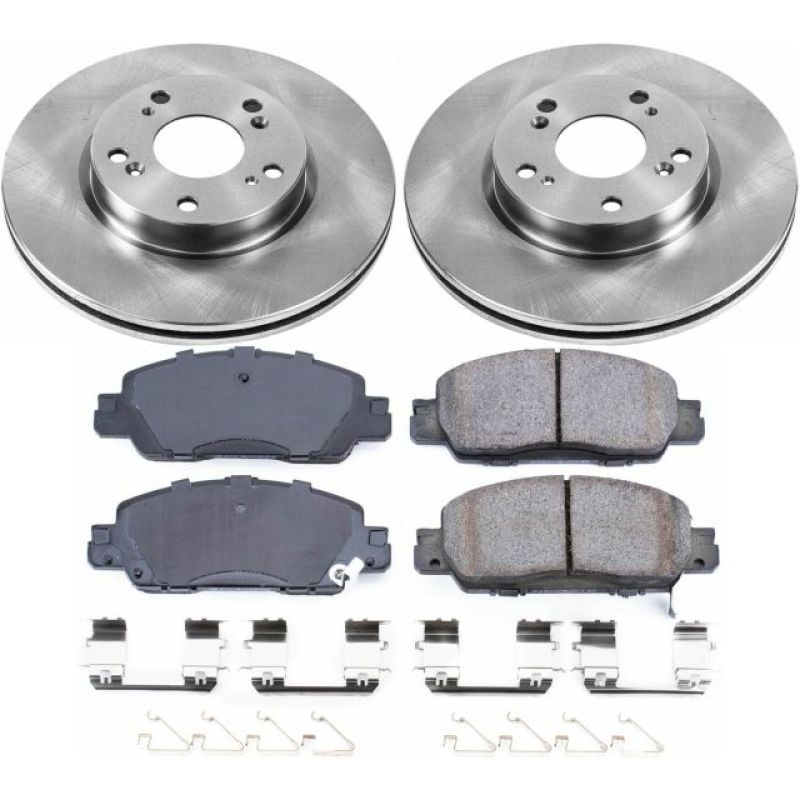 Honda Accord Brake Kit - Front - PowerStop - Z17 Evolution Plus Ceramic Pads + Autospecialty Rotors - `16-`17