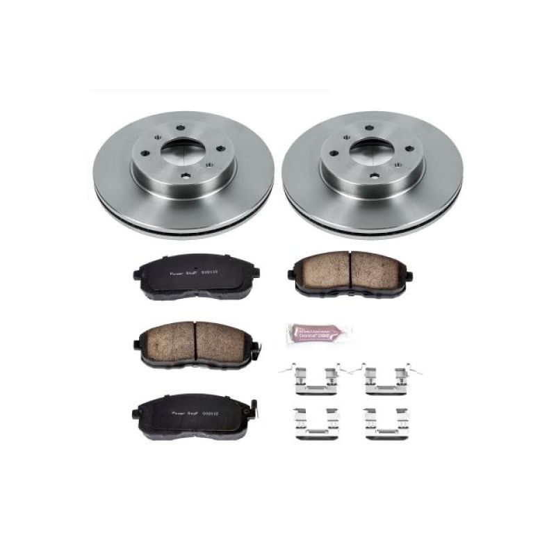 Infiniti G20 Brake Kit - Front - PowerStop - Z17 Stock Replacement Kit - `99-`02