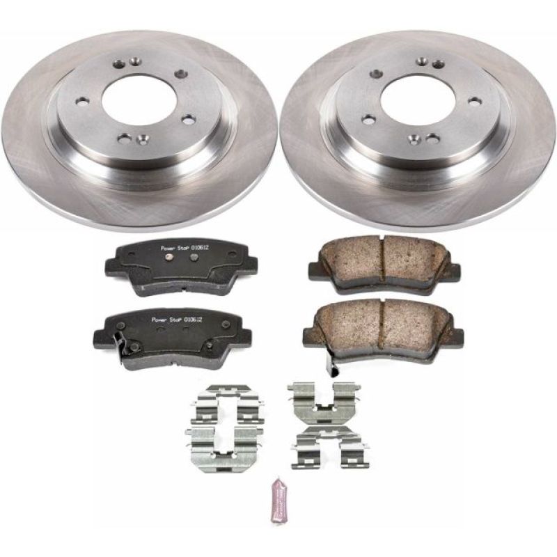 Hyundai Elantra GT Brake Kit - Rear - PowerStop - Z17 Stock Replacement Rotors + Z17 Evolution Plus Ceramic Pads - `18-`19
