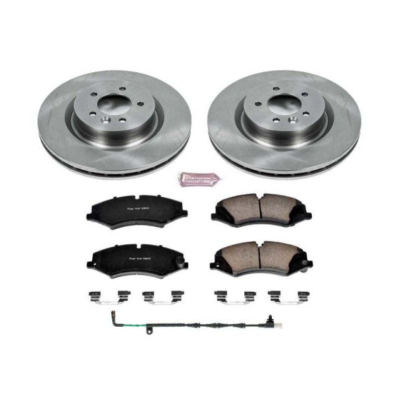 Land Rover LR4 Brake Pads + Rotors - Front - PowerStop - Autospecialty Rotors + Z17 Evolution Plus Ceramic Pads - `11-`16 Land Rover LR4 Brake Pads + Rotors - Front - PowerStop - Autospecialty Rotors + Z17 Evolution Plus Ceramic Pads - `11-`16